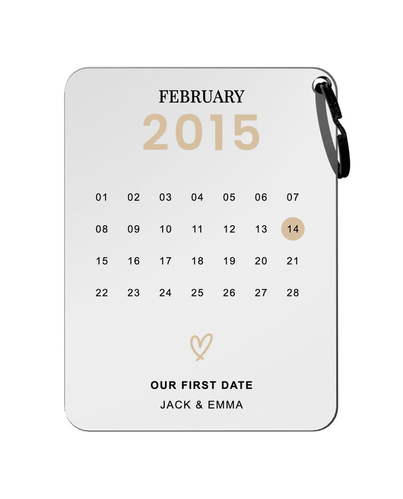 Calendar Plaque - Keychain