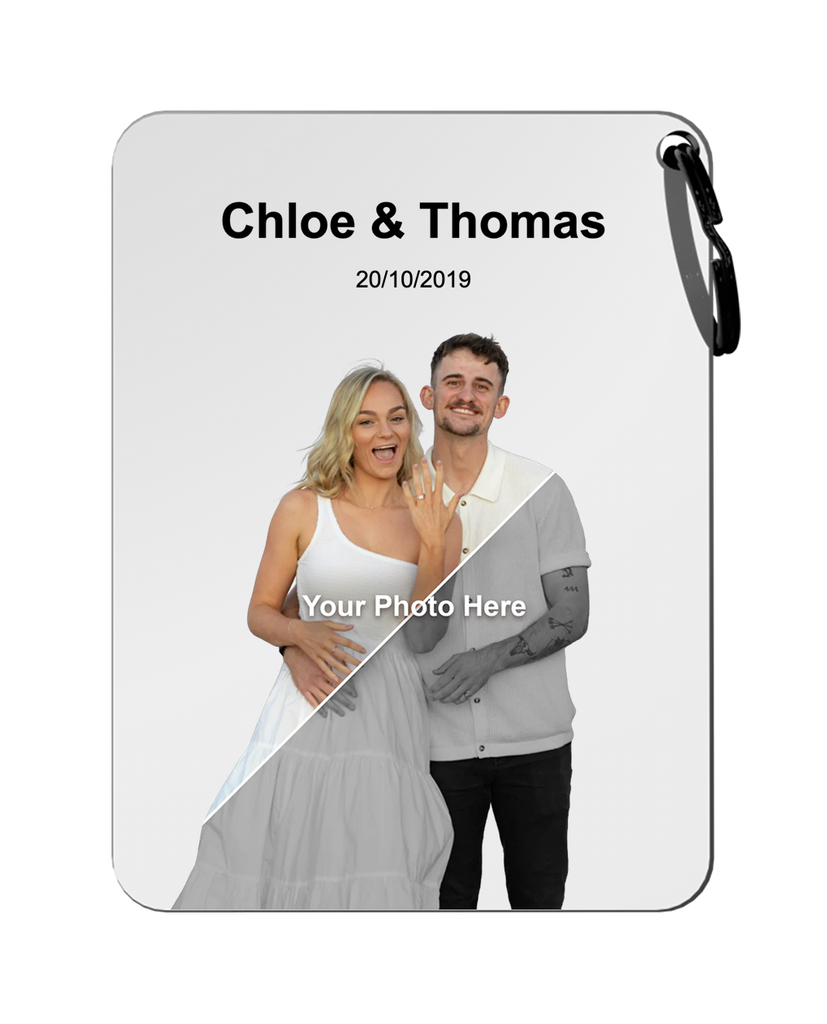 Cutout Portrait Plaque - Keychain