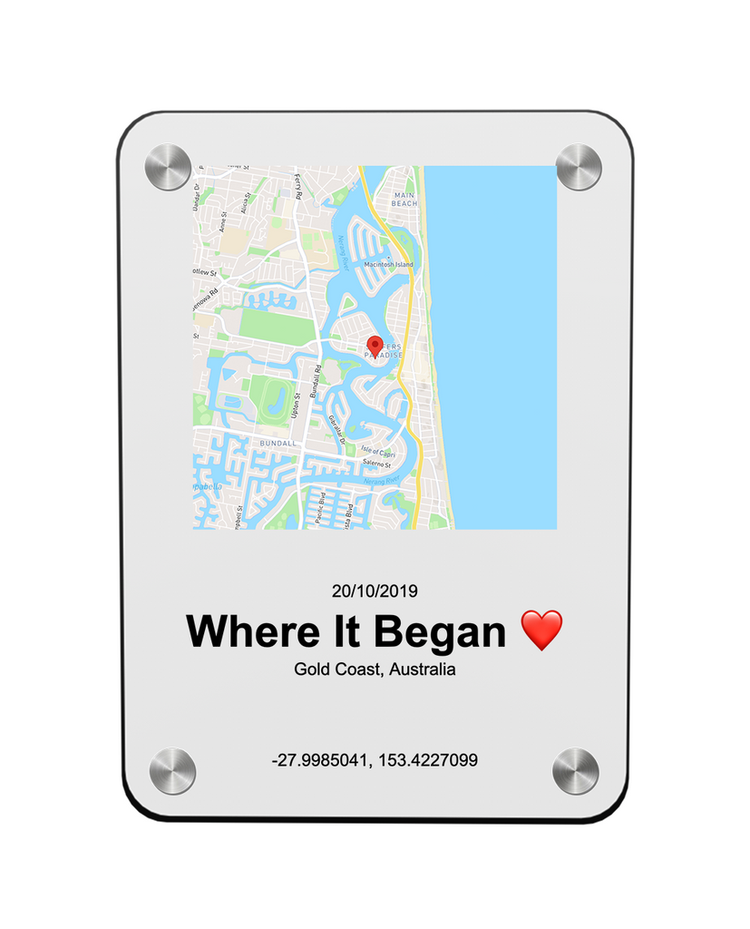 Map Plaque - Magnet