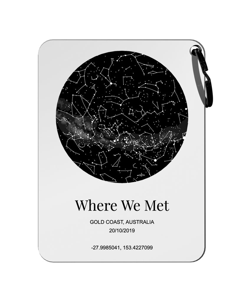 Night Sky Plaque - Keychain