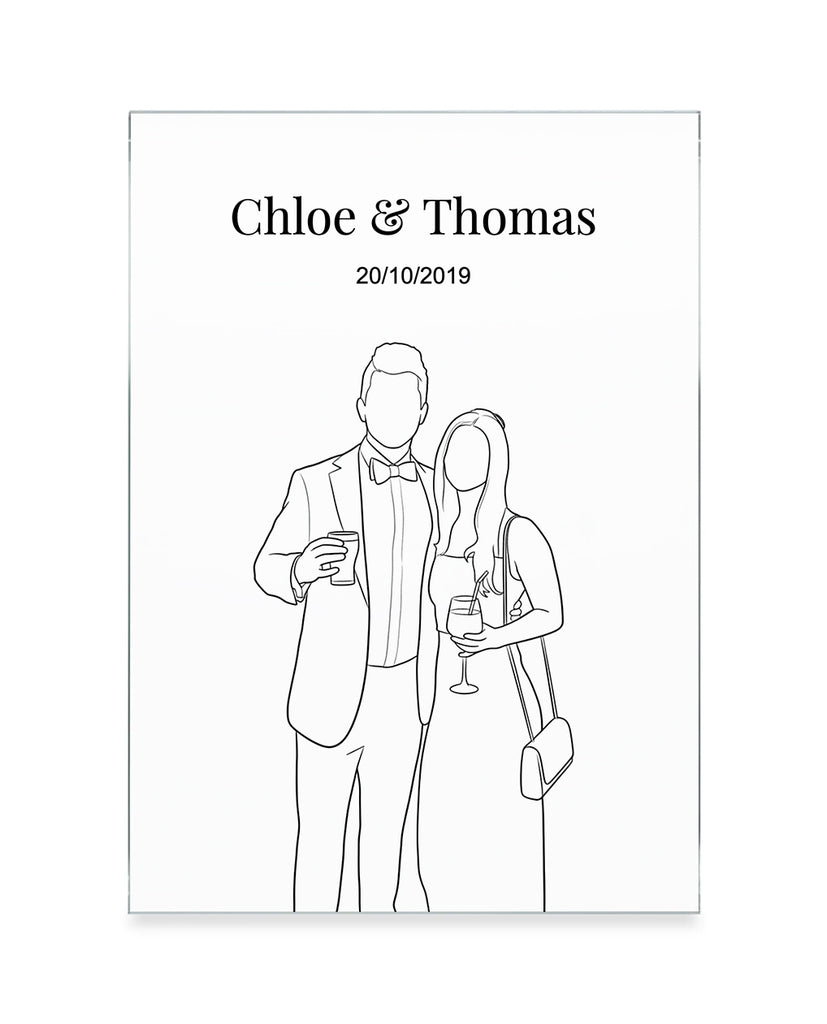 Line Art Plaque - A5