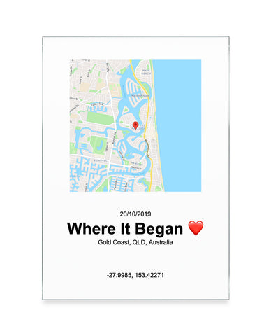 Map Plaque - A5