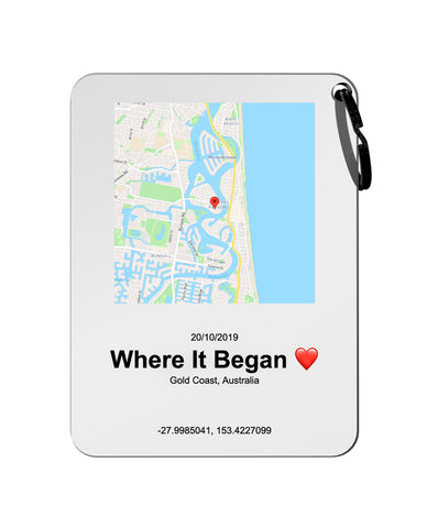 Map Plaque - Keychain