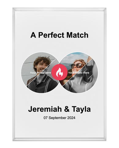 Perfect Match Plaque - Block