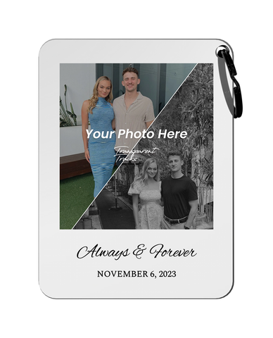 Photo Plaque Matching Keychain Deal