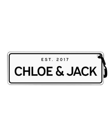 Matching Plate Keychain Deal