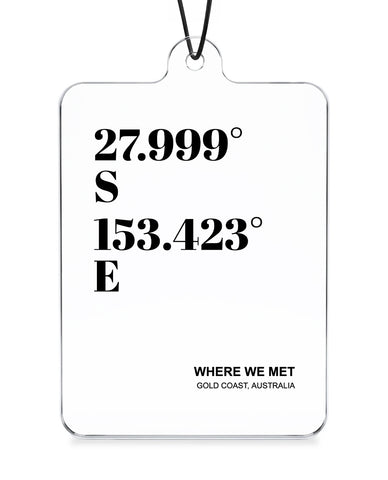 Coordinates Ornament